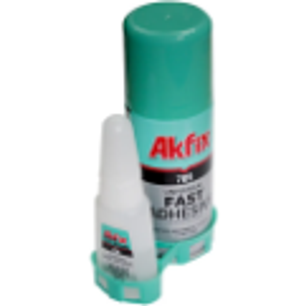 Клей активатор AkFix (100 мл + клей 25 гр для МДФ профилей)(48)(***)
