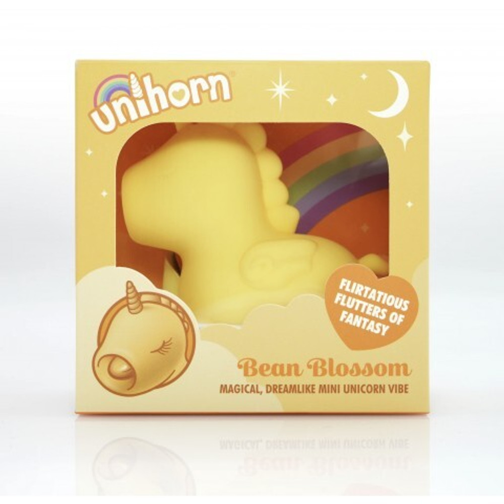 Вибромассажер Unihorn Bean Blossom со стимуляцией язычком