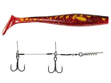 Виброхвосты LJ 3D BBS Series KUBIRA SWIM SHAD 9,0in (22,86)/PG25 1шт.+Stinger L