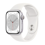 Умные часы Apple Watch Series 8 GPS, 41mm, Aluminium Case with Sport Band M/L, Silver (Серебристый)