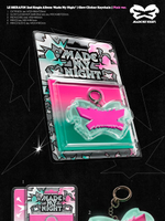 (ПРЕДЗАКАЗ) Альбом LE SSERAFIM - MADE MY NIGHT 2nd Single Album GLOW CLICKER KEYCHAIN 2 Version SET