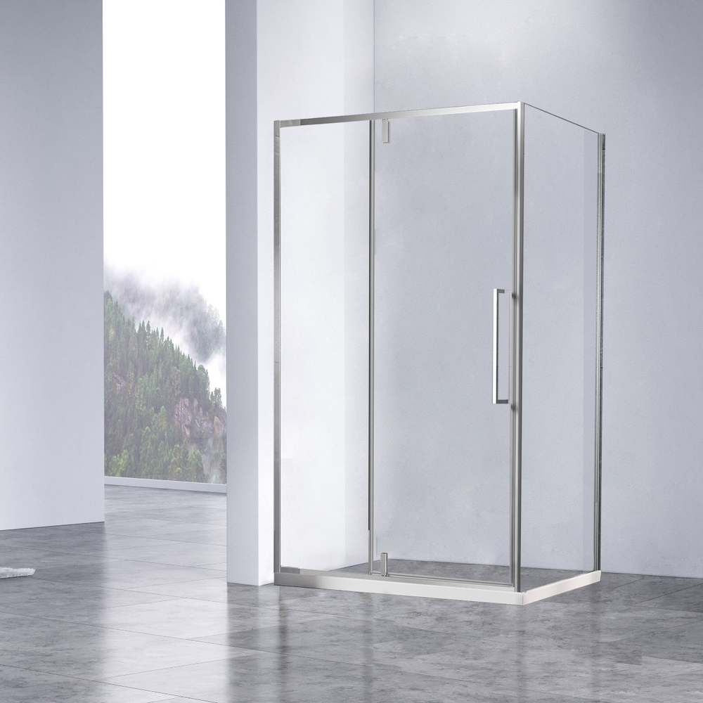 Душевой уголок Слим-Н (Slim-N) VSR-4SNP1010CL, 1000*1000, хром, стекло прозрачное,
