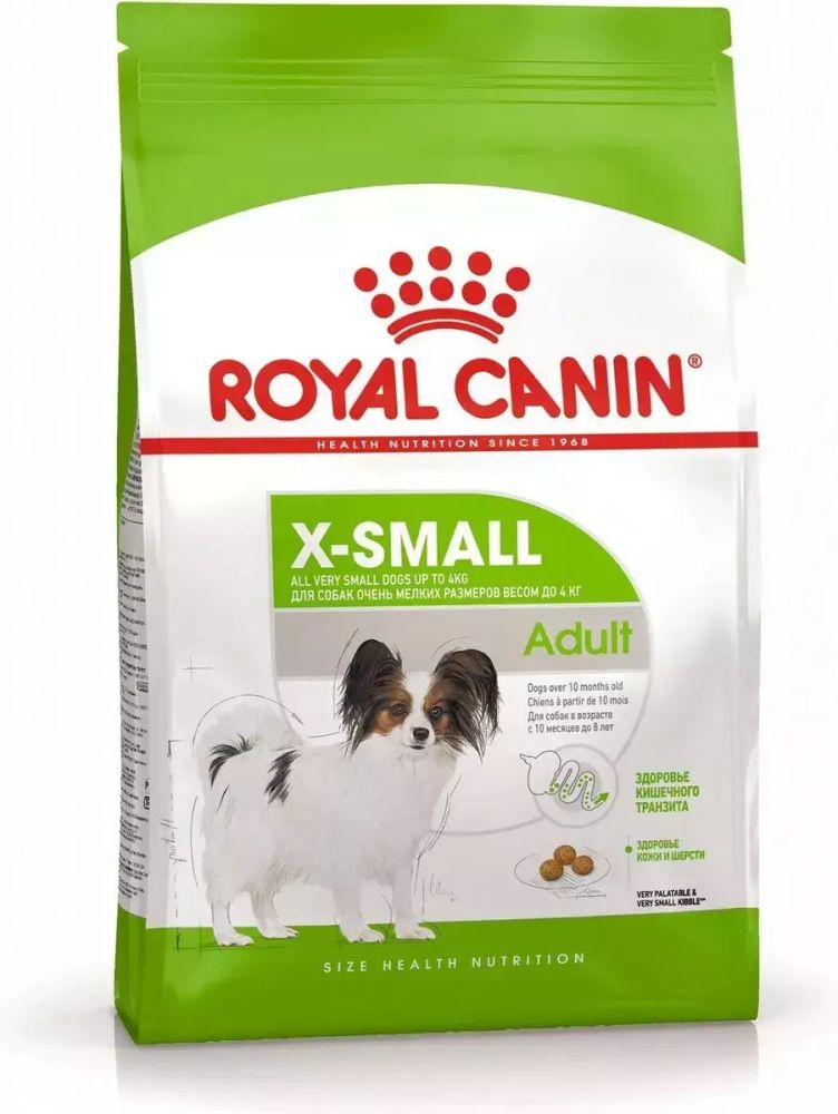Сухой корм Royal Canin X-Small adult для взрослых собак миниатюрных пород, 1.5 кг Сухой корм Royal Canin X-Small adult для взрослых собак миниатюрных пород, 1.5 кг