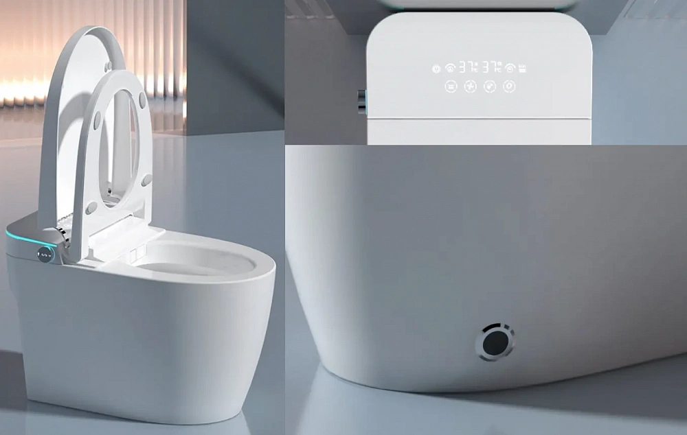 Унитаз напольный Ceruttispa КЬЯРА (CHIARA) Smart CT11167 с дистанционным управлением (680x400x470)