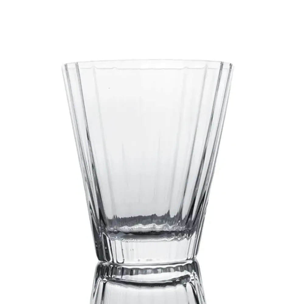 Стакан Олд Фэшн 340 мл "Fire Optical" d 9,4 см h10,7 см оптические грани дно овал P.L. - BarWare [6]