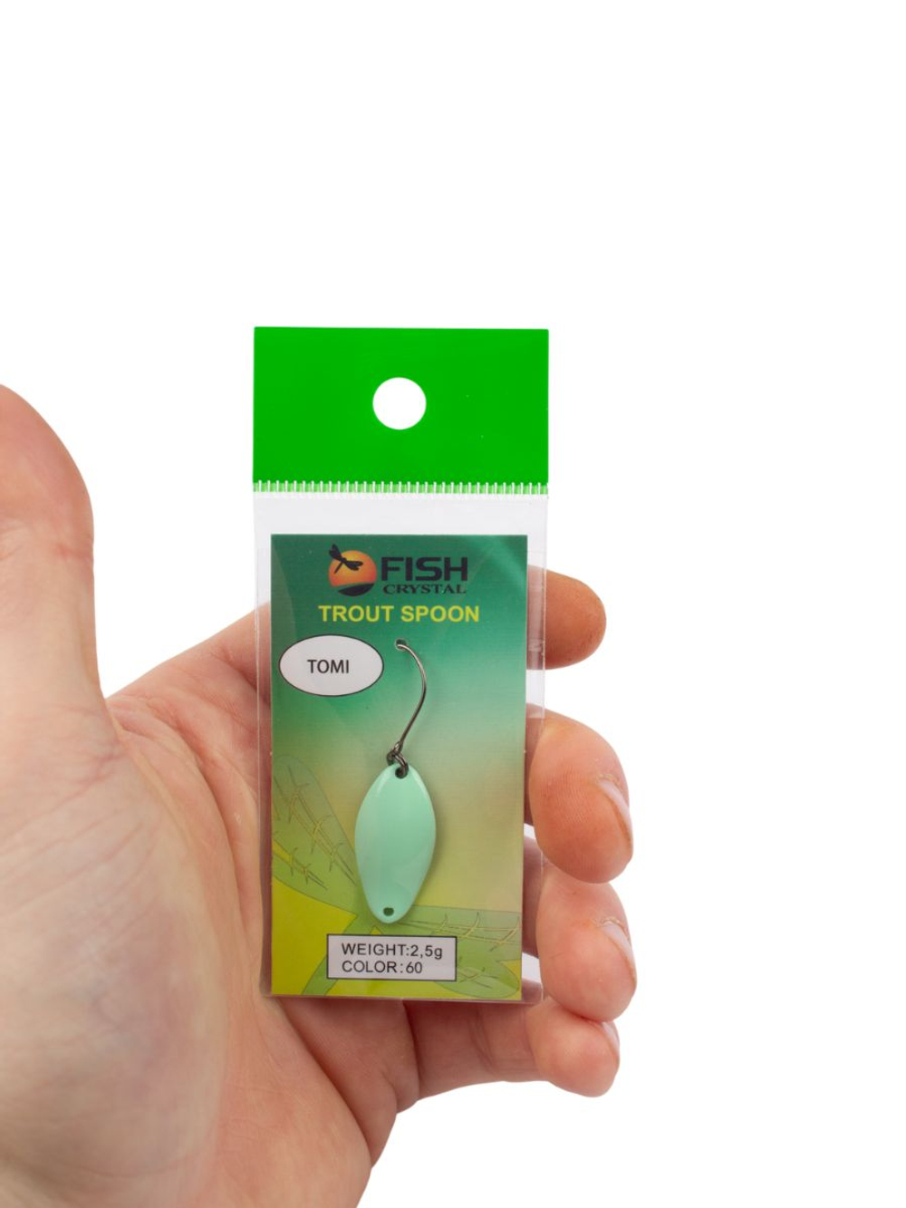 Блесна Fish Crystal TOMI 24 мм 2.5 г на форель цвет 60