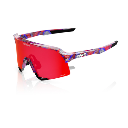 Спортивные очки 100% S3 / Gloss Translucent Blue / Hiper Fire Red Mirror Lens