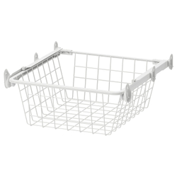 IKEA ALTARLIDEN  (ИКЕА АЛТАРЛИДЕН)  -  Корзина проволочная на выдвижных направляющих - белая 40x42 см