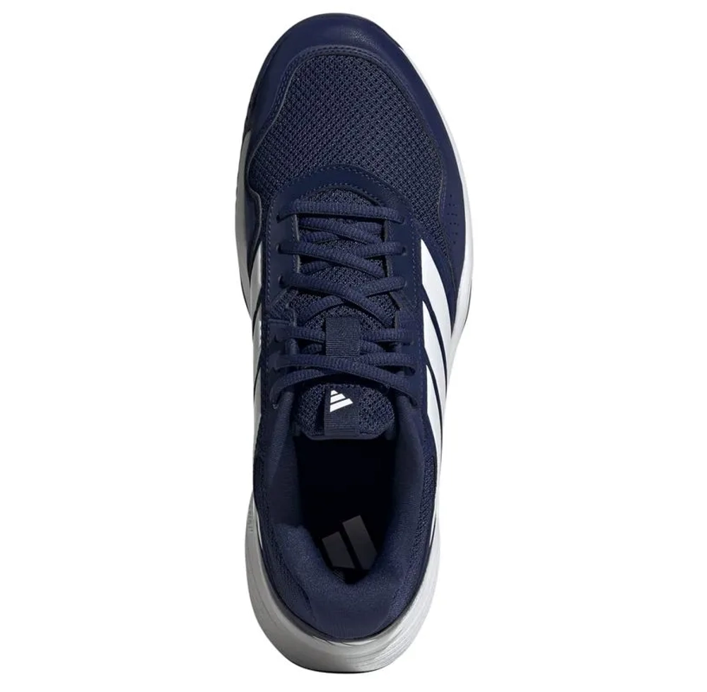 Мужские теннисные кроссовки Adidas GameCourt 3 M Wide - dark blue/cloud white/core black