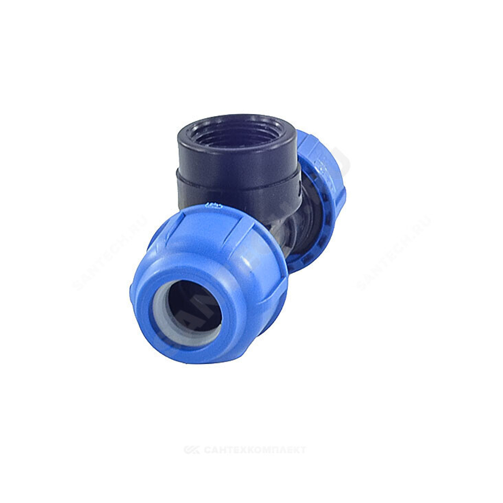Тройник компрессионный ПЭ Дн 25х1/2"х25 ВР Ру16 RTP (РосТурПласт) 11605