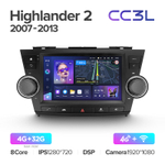 Teyes CC3L 9"для Toyota Highlander 2 2007-2013