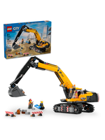 Конструктор Лего Сити Жёлтый строительный экскаватор | LEGO City Yellow Construction Excavator 60420 148 деталей 4+