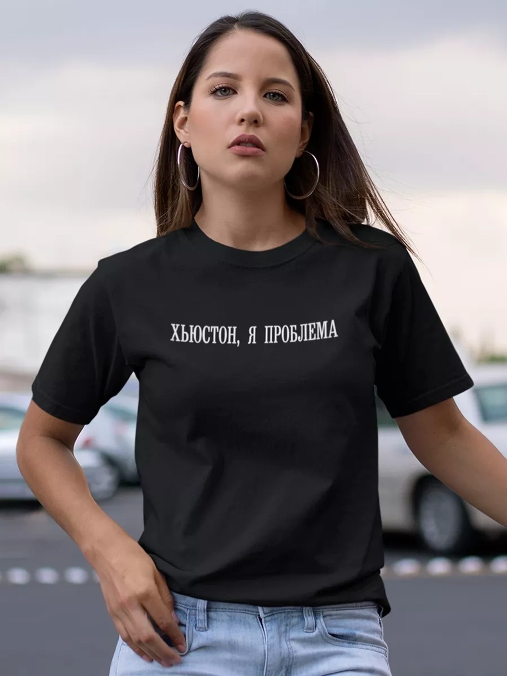 Футболка с надписью Хьюстон
