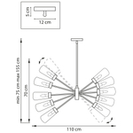 Подвесная люстра Lightstar Crotone 690103