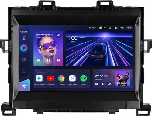 Магнитола для Toyota Alphard H20, Vellfire 2008-2014 (менее 10 динамиков) - Teyes CC3 на Android 10, Быстрая, QLED, CarPlay, 4G SIM-слот