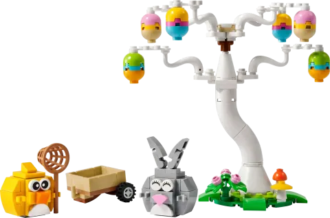 Конструктор LEGO 40808 Пасхальный кролик и охота за куриными яйцами