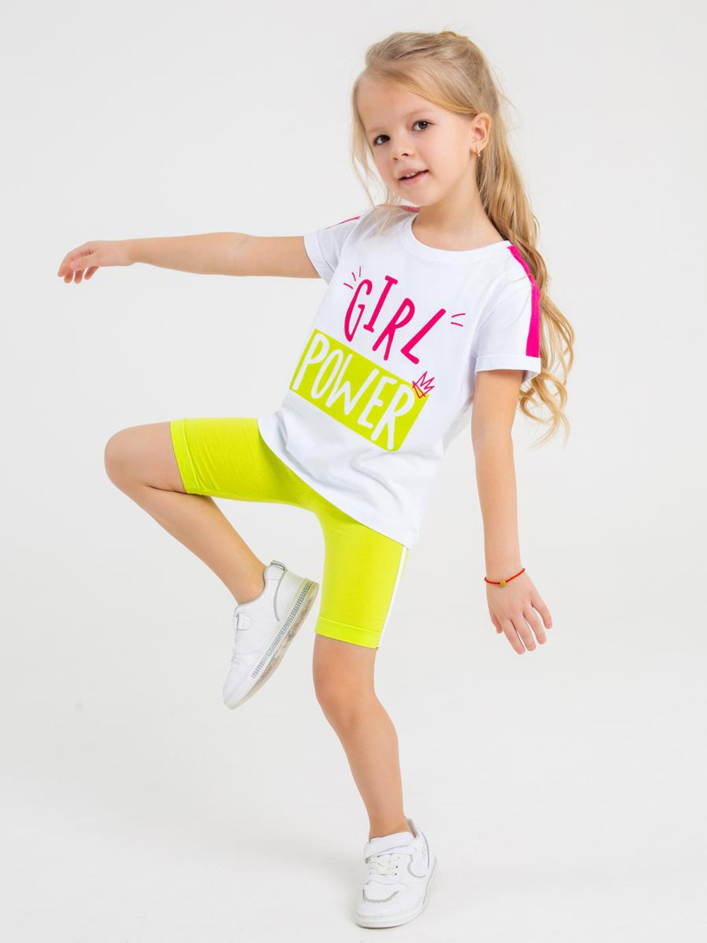 Бриджи р.116 лайм (Батик) 02585_BAT