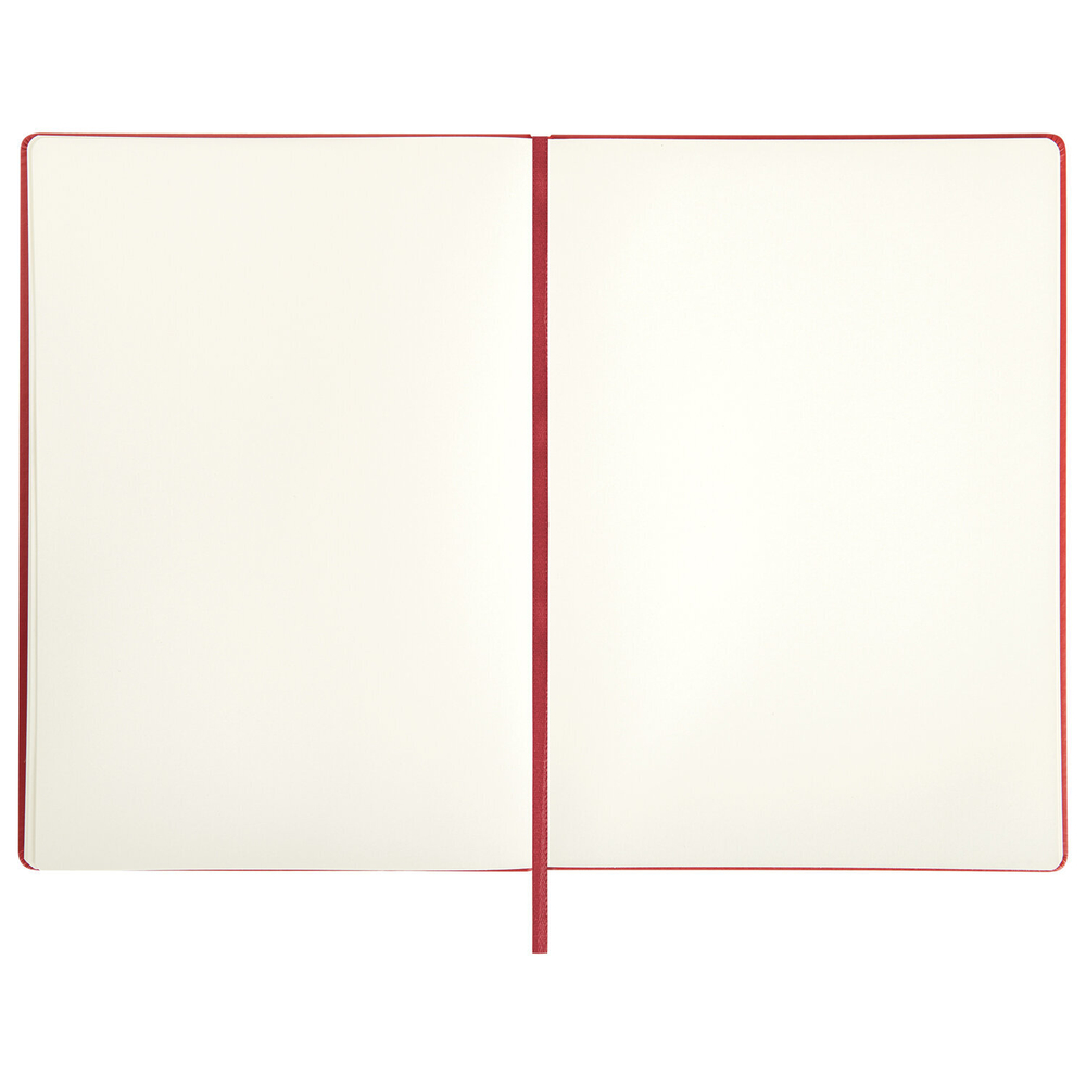 Скетчбук, слоновая кость 140 г/м2 210х297 мм, 80 л., КОЖЗАМ, резинка, BRAUBERG ART CLASSIC, красный, 113199