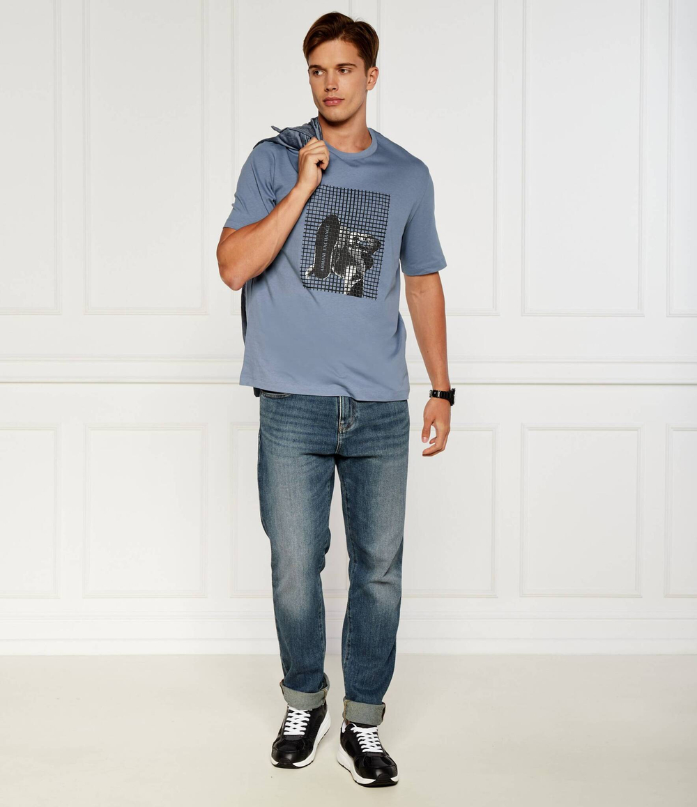 Футболка Armani Exchange - голубой(6DZTLD ZJ9JZ)
