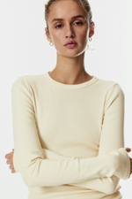 Облегающий хлопковый лонгслив - H&M
