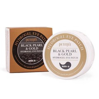 Petitfee Black Pearl & Gold Hydrogel Eye Patch 60 штук Гидрогелевые патчи для век с чёрным жемчугом