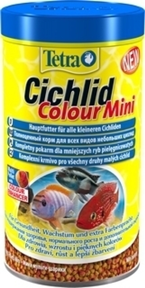 Корм для рыб TetraCichlid Colour Mini корм для всех видов цихлид для улучшения окраса 500 мл