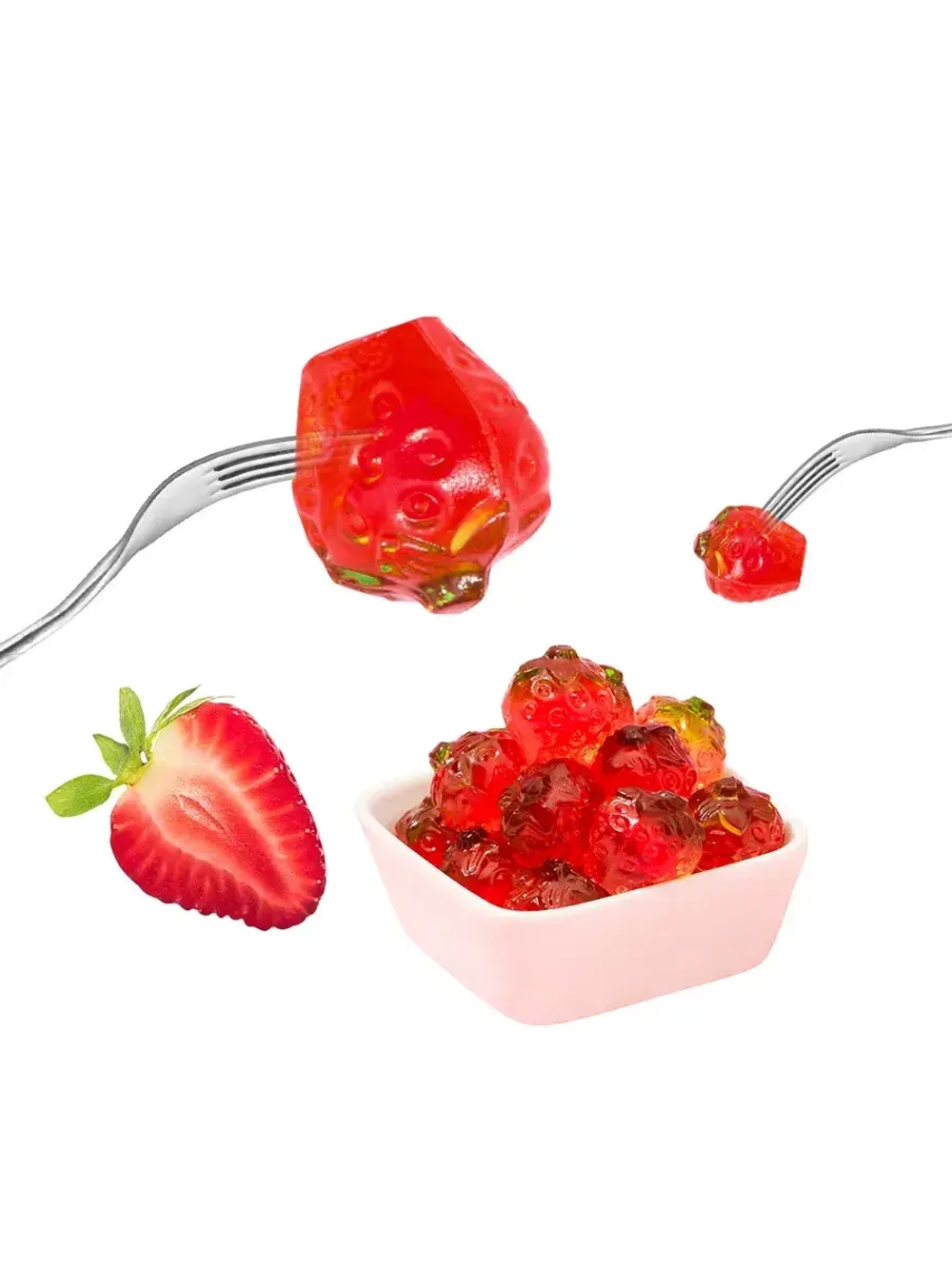 Жевательный мармелад 4D со вкусом Клубники 20 г * 20 шт