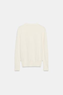 ZARA БАЗОВЫЙ ОДНОТОННЫЙ СВИТЕР, ЭКРЮ