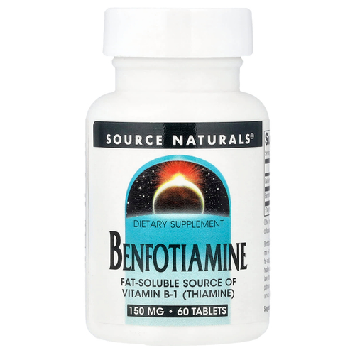 Source Naturals, бенфотиамин, 60 таблеток