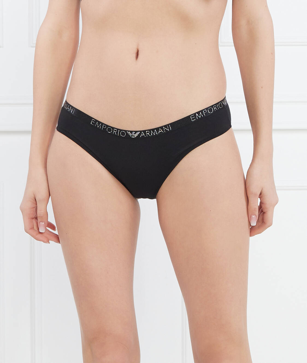 Трусики 2 пары LADIES KNITTED Emporio Armani - черный(163334 3R223)