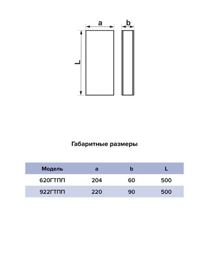 Шумоглушитель ГТПП 90х220 прямоугольный L0,5м пластик ERA