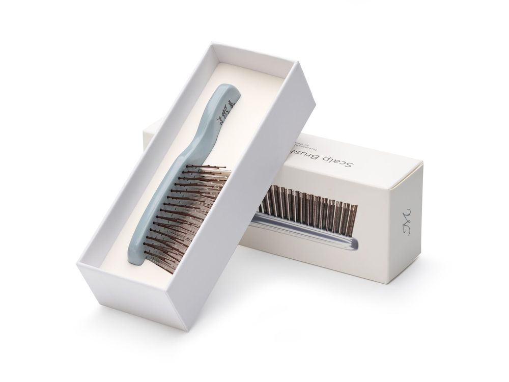 Расческа Majestic Scalp Brush серый жемчуг (дорожная версия)