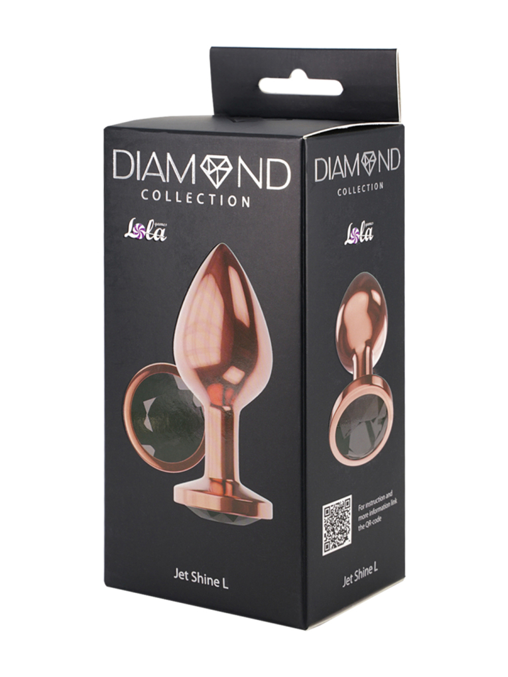 Diamond Shine L - Анальная Пробка, Розовое Золото