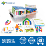 Комплект на группу "Академия математики с соединяющимися кубиками в начальной школе" Сенсориум MS0064