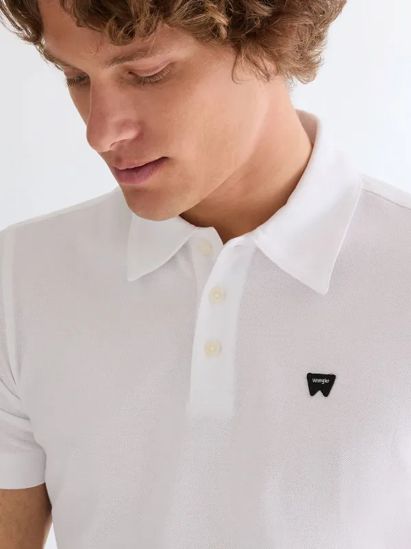 Поло мужское WRANGLER POLO SHIRT BRIGHT WHITE