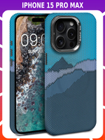 Дизайнерский чехол для IPHONE 15 PRO MAX с камерой-подставкой и MagSafe