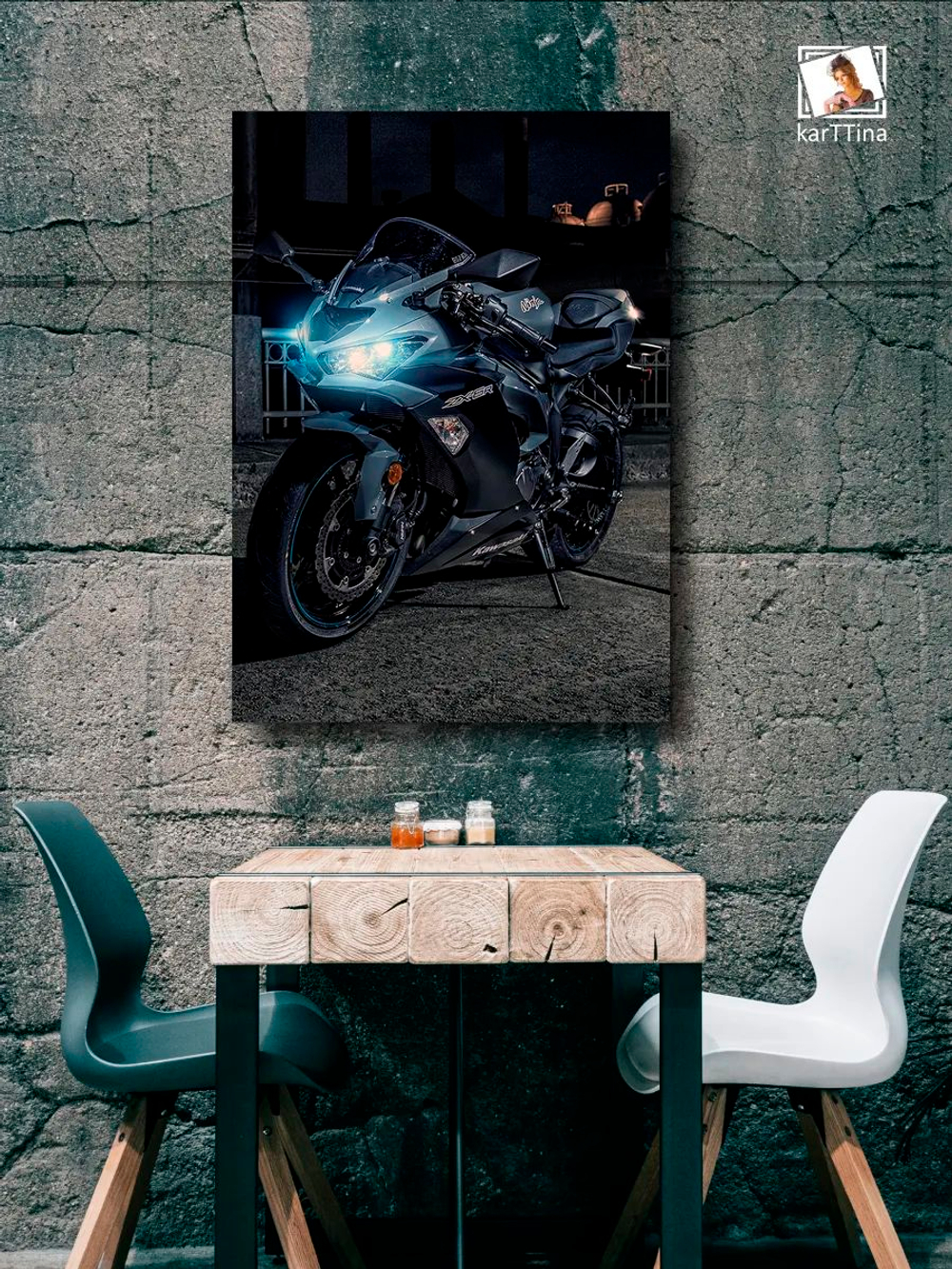 Картина "Ducati", для интерьера 50х70см 1шт.