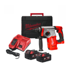 Комплект в кейсе M18 BLH-502X: Аккумуляторный перфоратор 2,3 Дж, Dmax 26 мм, MILWAUKEE M18 BLH-0 ПЛЮС 2 шт Аккумулятора B5 5.0 Ач и Быстрозарядное устройство M12-18 FC 4933478894