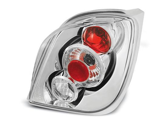 Задние фонари Ford Fiesta 3 chrome