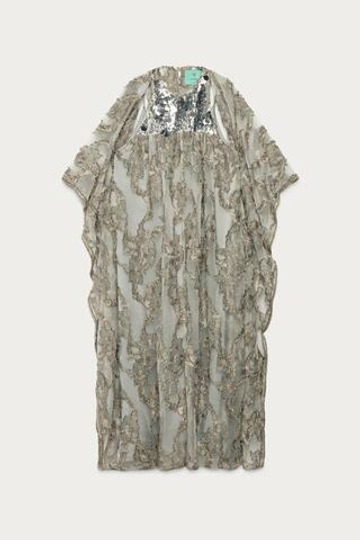 ZARA X MARISA BERENSON ПЛАТЬЕ-ТУНИКА, СЕРЕБРИСТЫЙ