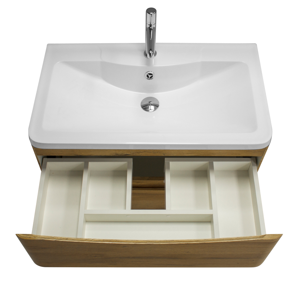 Мебель для ванной комнаты подвесная BelBagno ACQUA-1000-2C-SO-RR 100 см Rovere Rustico