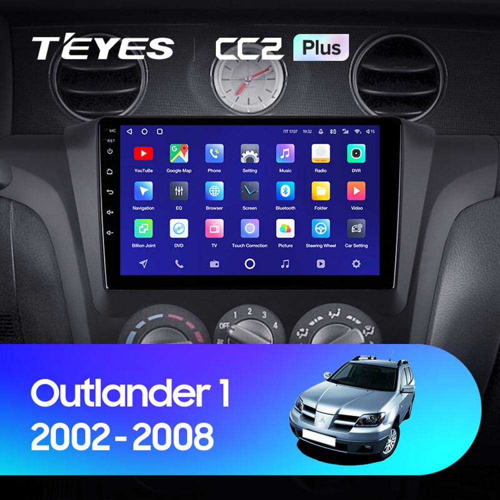 Teyes CC2 Plus 9" для Mitsubishi Outlander 1, Airtrek  2002-2008