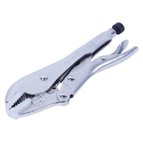 KING TONY (6031-10N) Зажим с фиксатором 254 мм, с прямыми губками