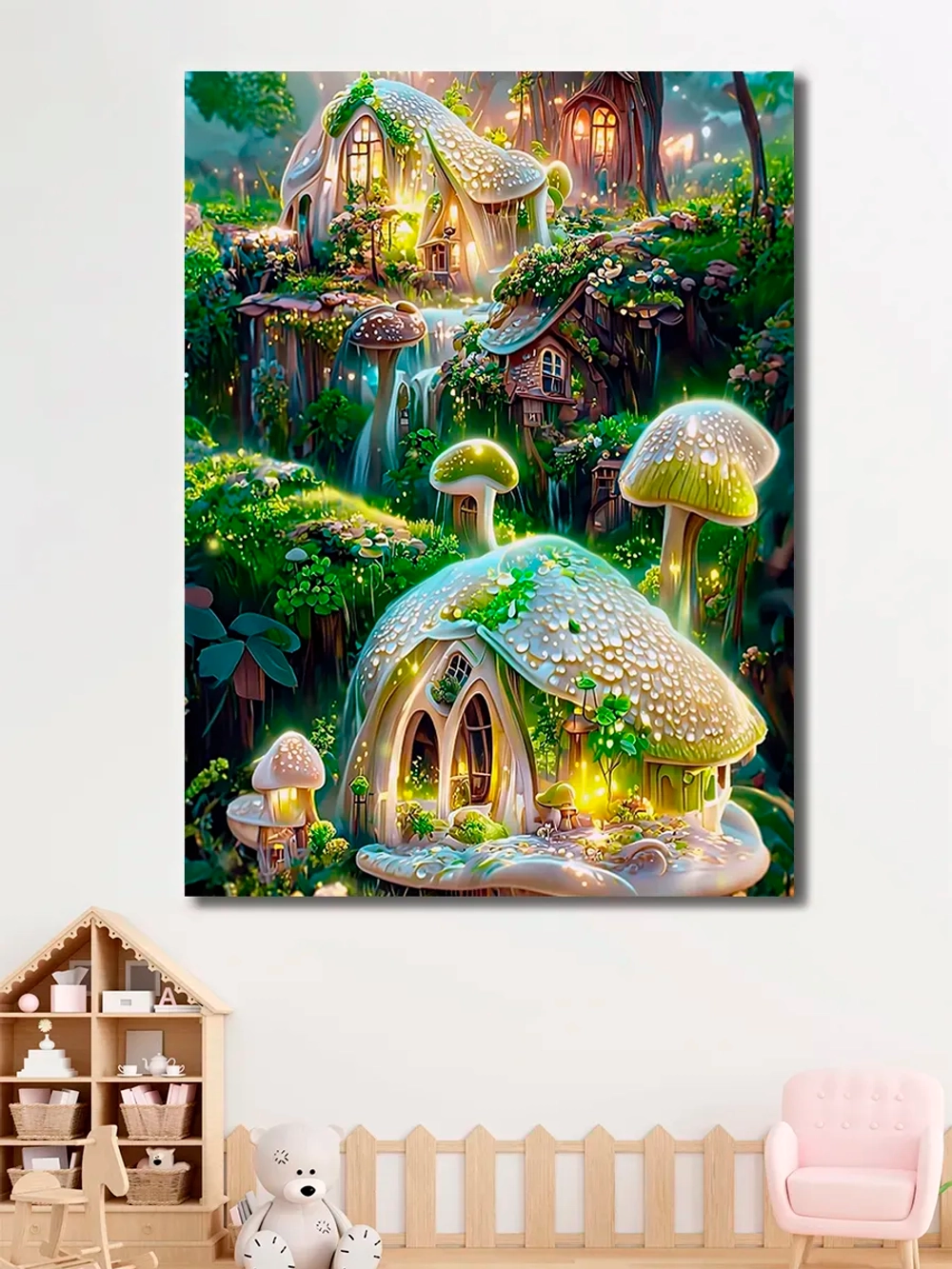 Картина "Деревня фей", модульная 30х40см 1шт.
