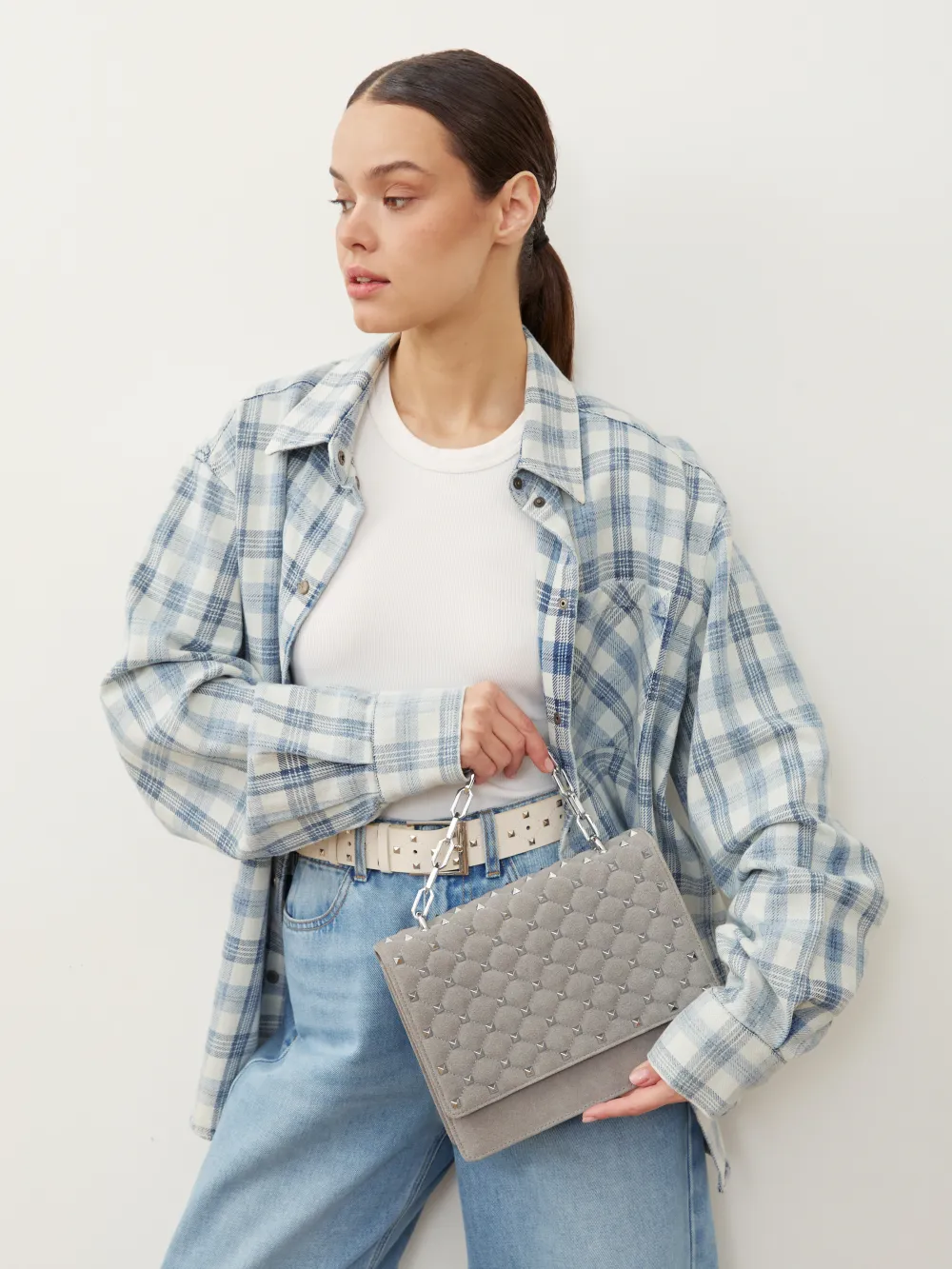 СУМКА «BAD GIRL LARGE» СЕРЫЙ