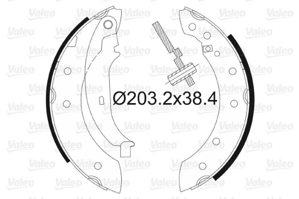 VALEO - 562581-VAL - Brake Shoe Set