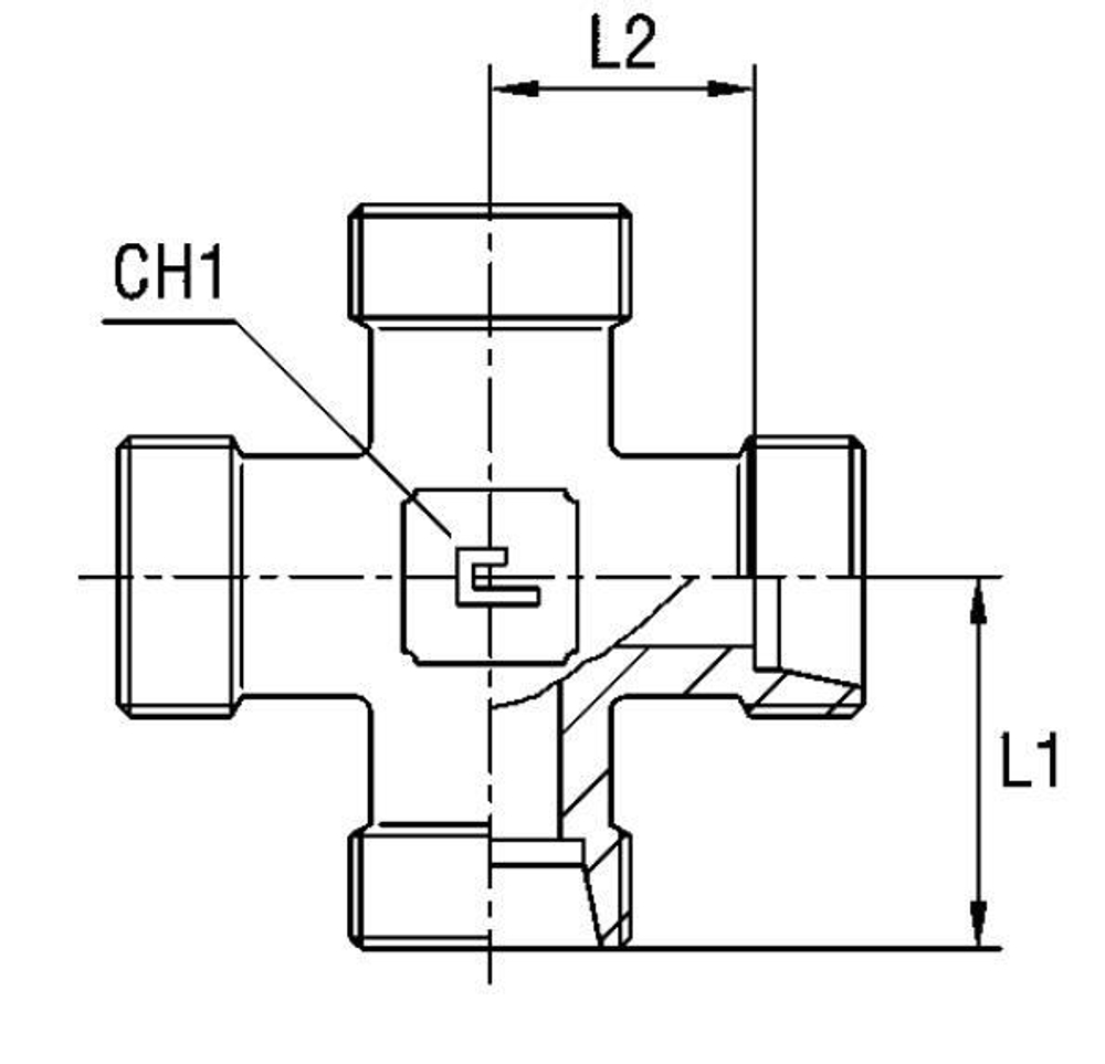 Соединение PX DL10 16х1.5 (корпус)