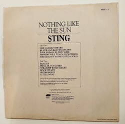 Винтажная виниловая пластинка LP Sting Nothing Like The Sun (Индия 1987)