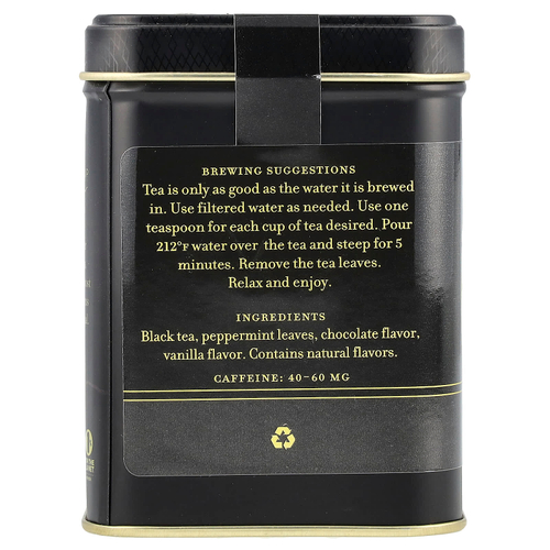 Harney & Sons, черный чай, шоколад и мята, 112 г (4 унции)