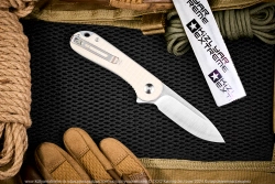 Нож Civivi Elementum C907A-3 сталь D2 Satin Finished рукоять Frag Patterned Ivory G10